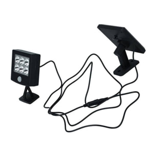 Well Home Luz de seguridad Solar con Sensor de movimiento PIR con 6 luces LED Blanco