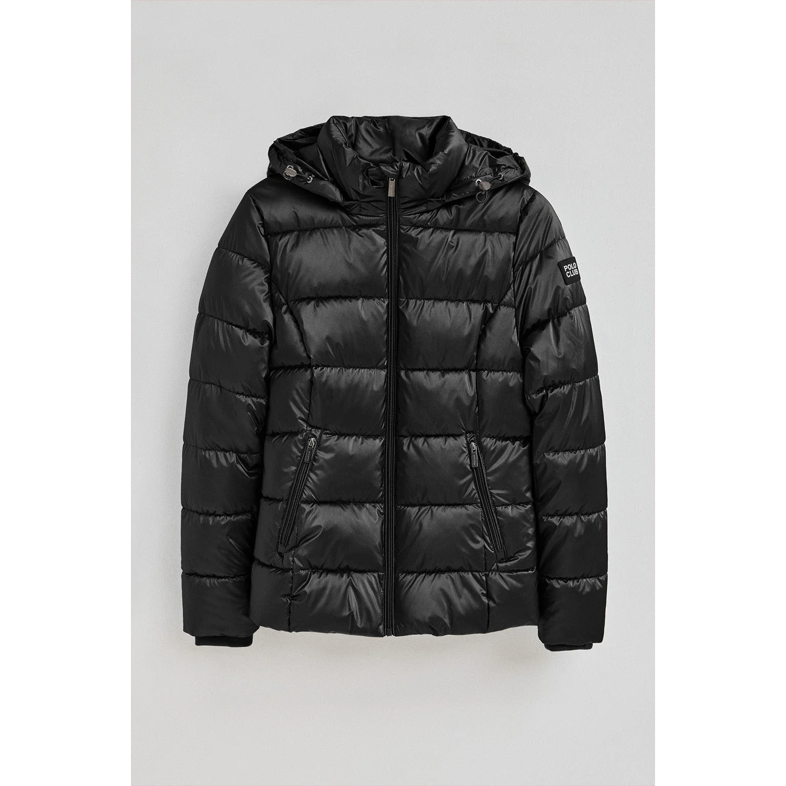 Chaqueta Silvon negra con logo Polo Club