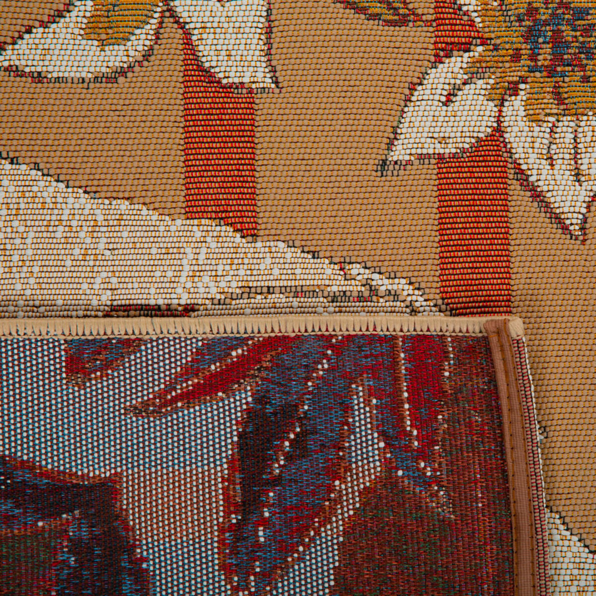 LIDO - Tapis intérieur/extérieur à motif floraux multicolores