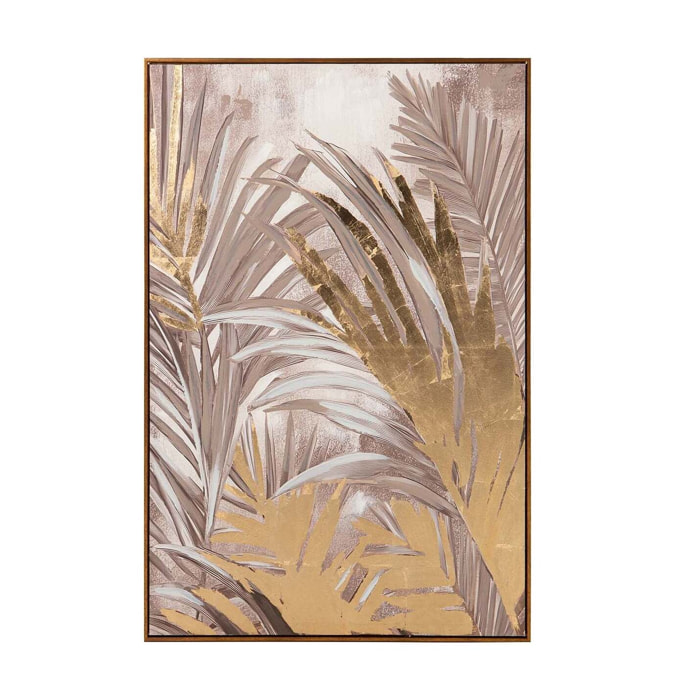 Cuadro Paisaje 80% Pintado A Mano Y Foil 80x4x120 Cm