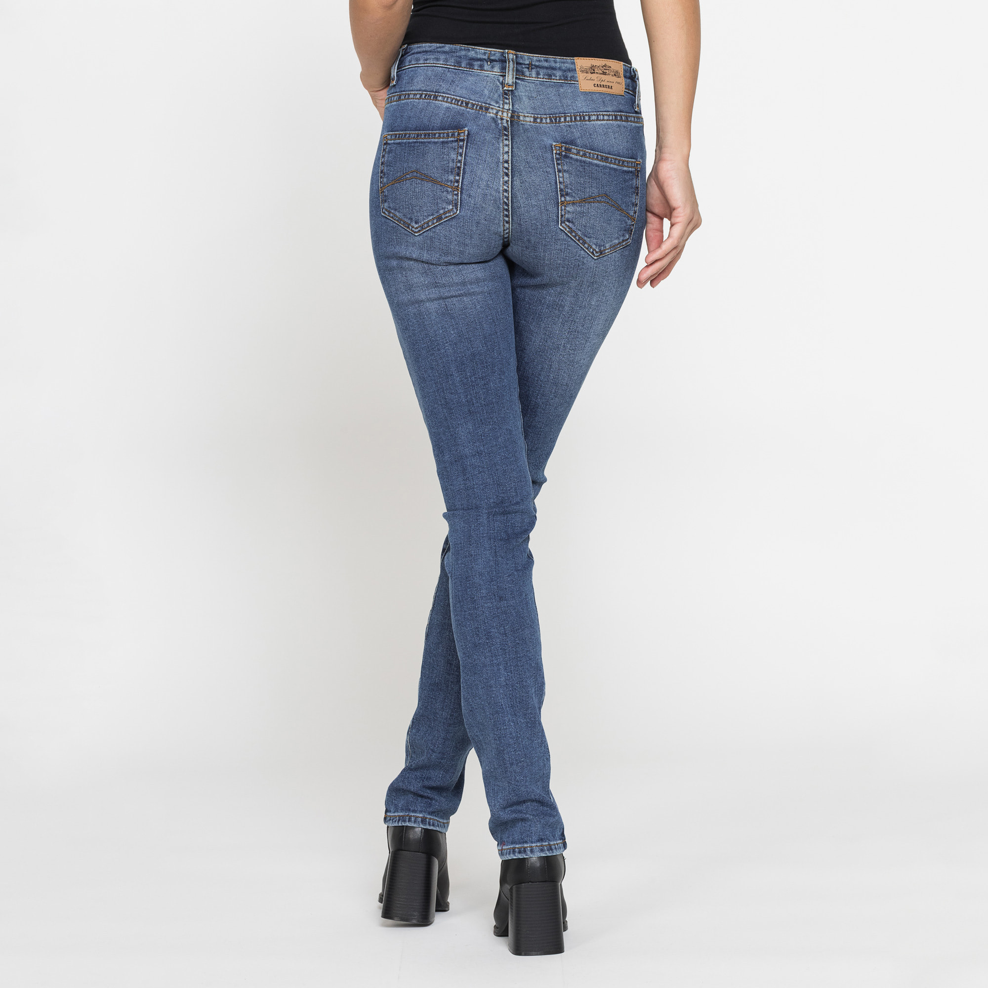 JEANS DONNA CINQUE TASCHE REGULAR FIT IN DENIM STRETCH 12,2oz