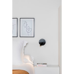 DUAS USB C Lampe applique lecteur noir