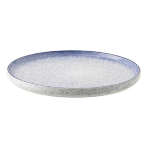 J-Line Assiette Luna - céramique - bleu - large