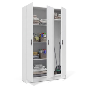 Armario de 3 puertas en blanco artik 109x180 cm Multi Useful Blanco