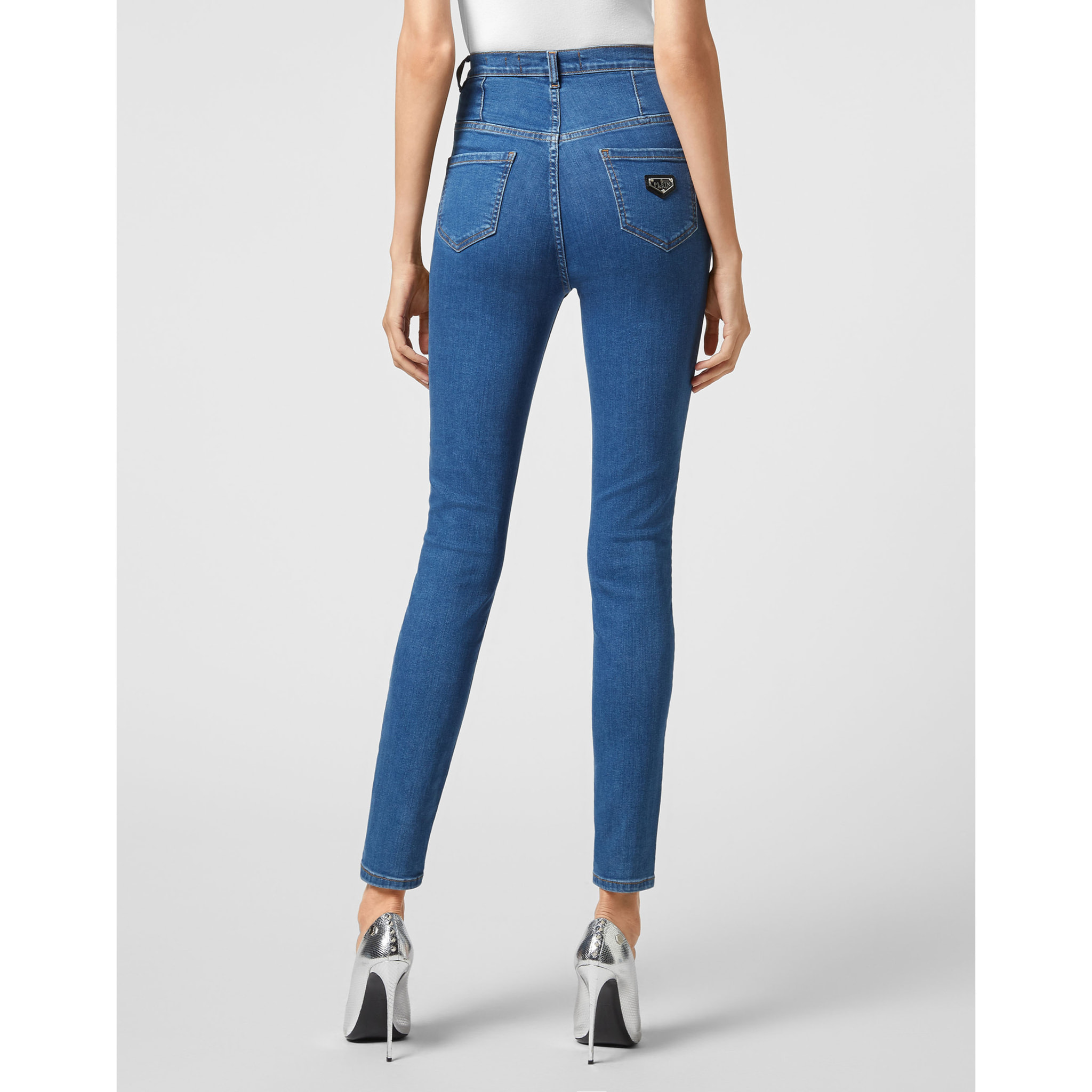 PHILIPP PLEIN Super High Waist Jegging ICONIC PLEIN