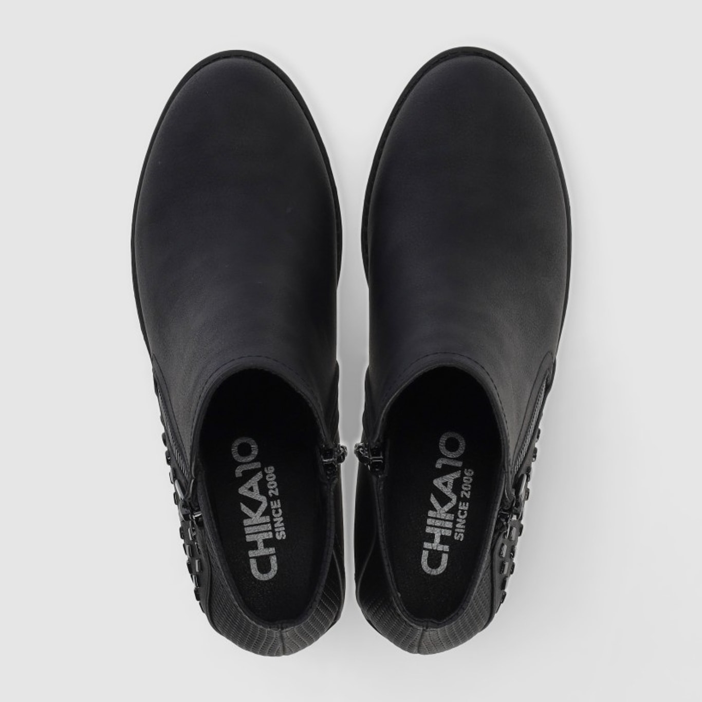 Botines - Negro - Tacón: 7 cm
