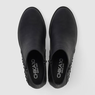 Botines - Negro - Tacón: 7 cm
