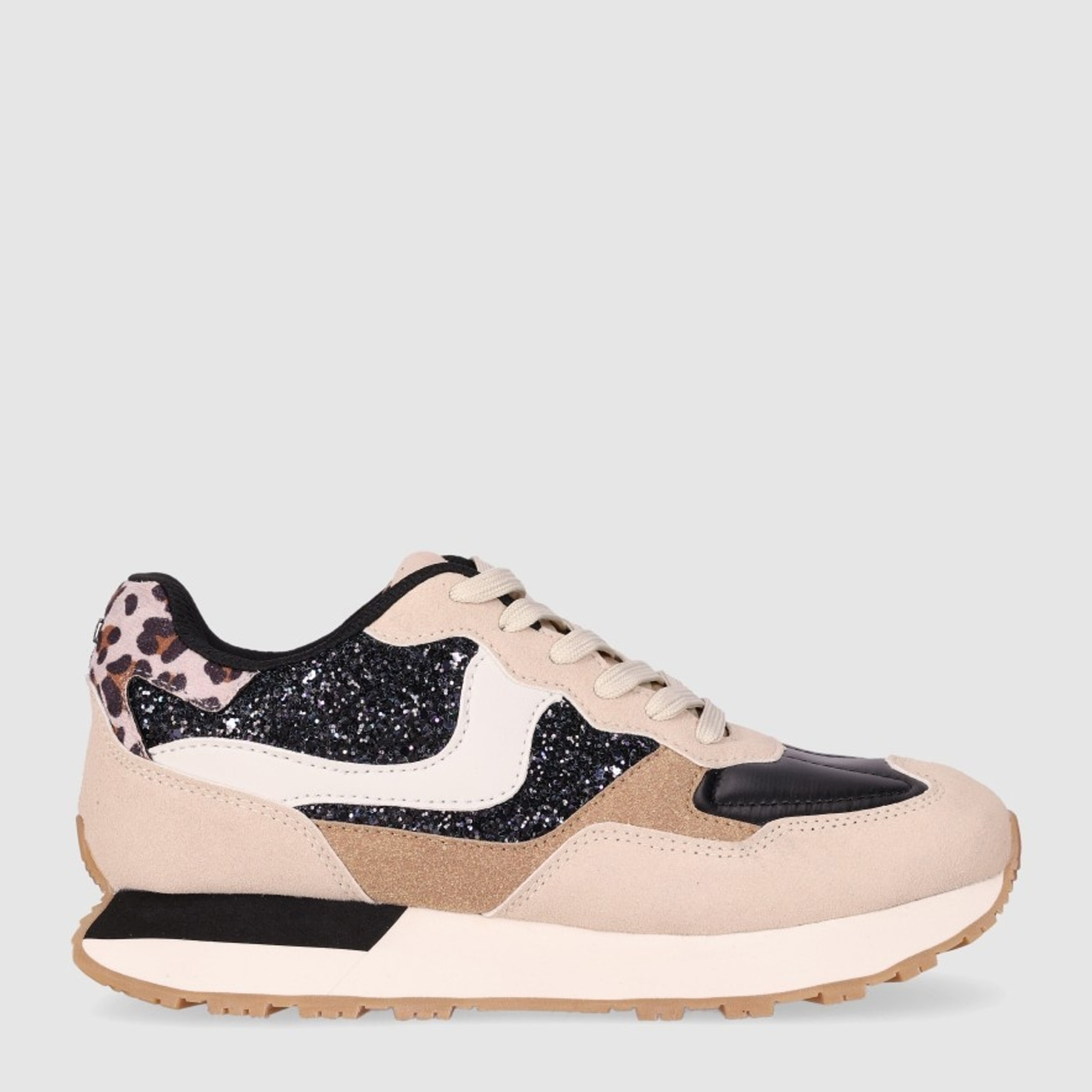 Deportivos de Tejido - Beig - Tacón: 4 cm