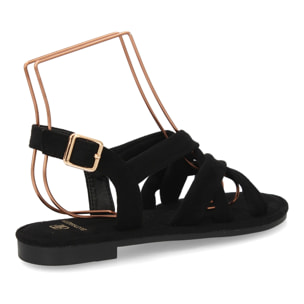 Sandalia mujer tiras acolchadas cómoda para verano