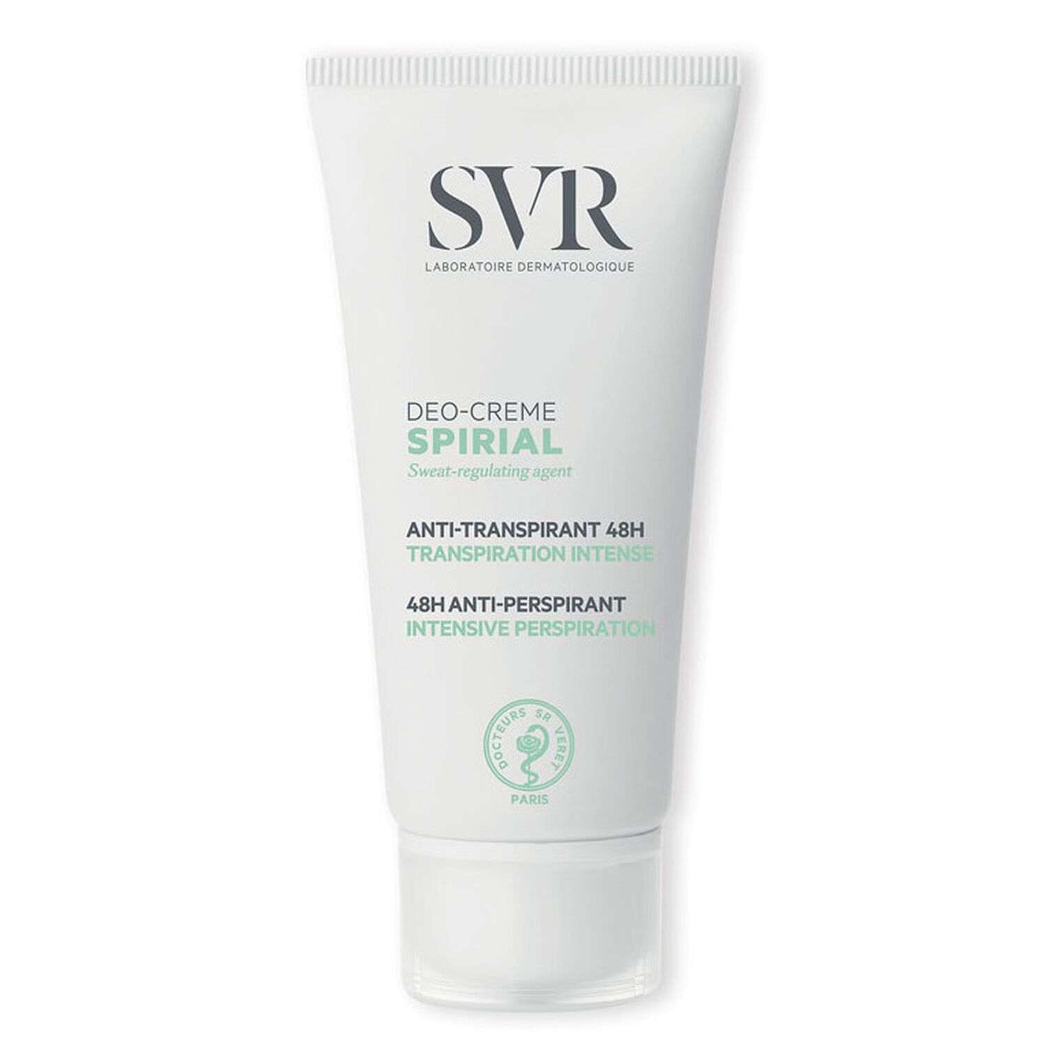 Spirial - Déodorant Crème Anti-Transpirante 48h, Multi-Zones 50 ml