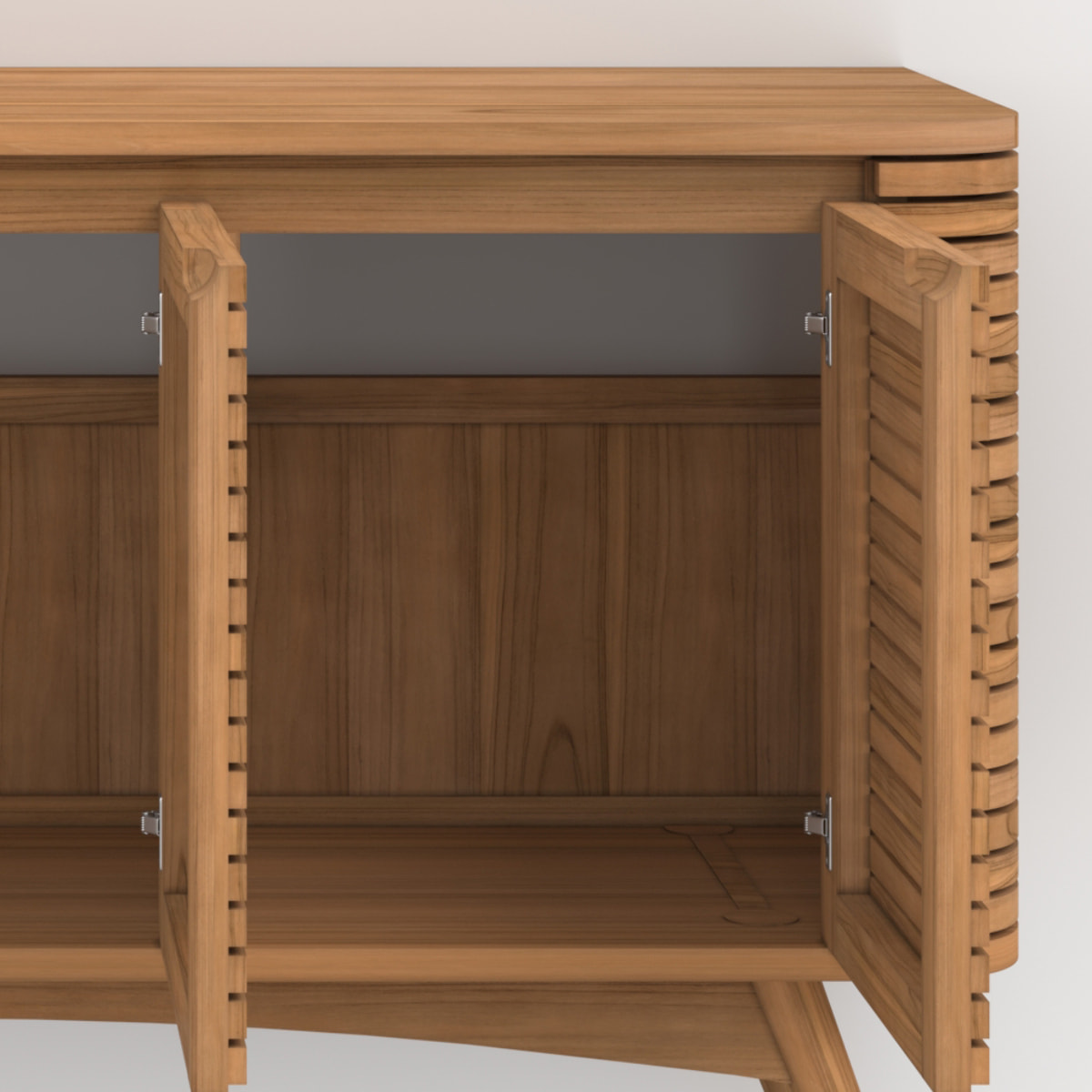 Meuble de salle de bain en bois de teck 140 cm - Auguste