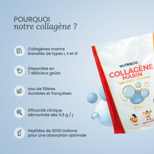 Nutri&Co Collagène Marin Type 1, 2 & 3 Peau & Articulations Goût Neutre - 180g