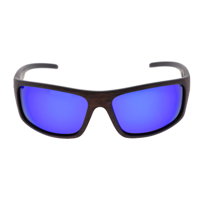 Gafas de sol OCEAN OCEANSIDE - Color madera / Revo azul