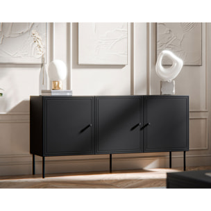 Lavaggi - buffet bas - 3 portes - 150 cm - Noir