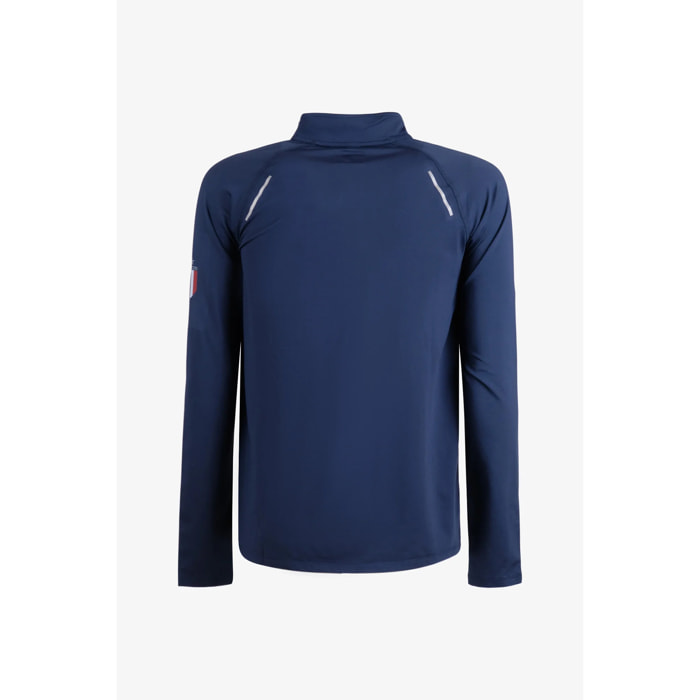 Felpa Esercito sport a maniche lunghe blu uomo