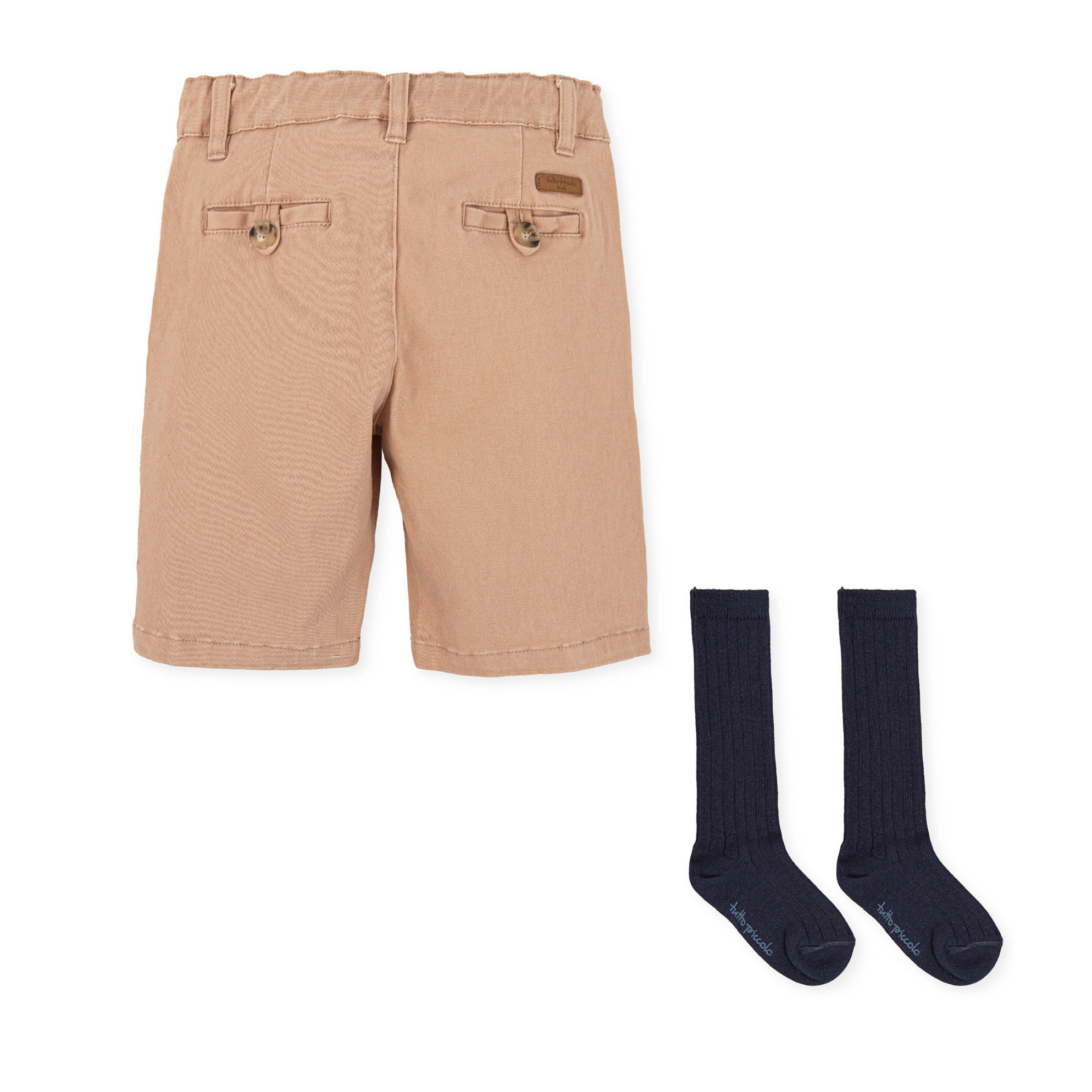 Bermuda y calcetines - Camel