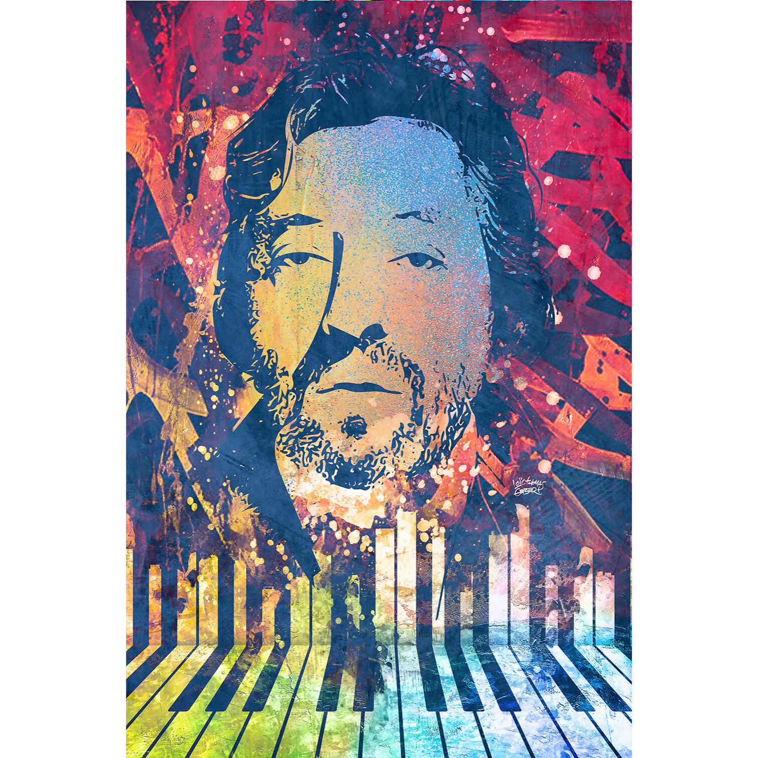 Tableau gainsbourg touch  Toile imprimée