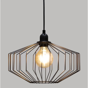 Suspension filaire "Azur" métal noir D31cm