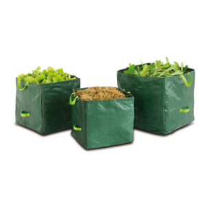 Sacs de jardin avec poignées - lot de 3