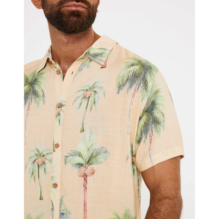 Camisa Manga Corta Estampado Palmeras - Dates