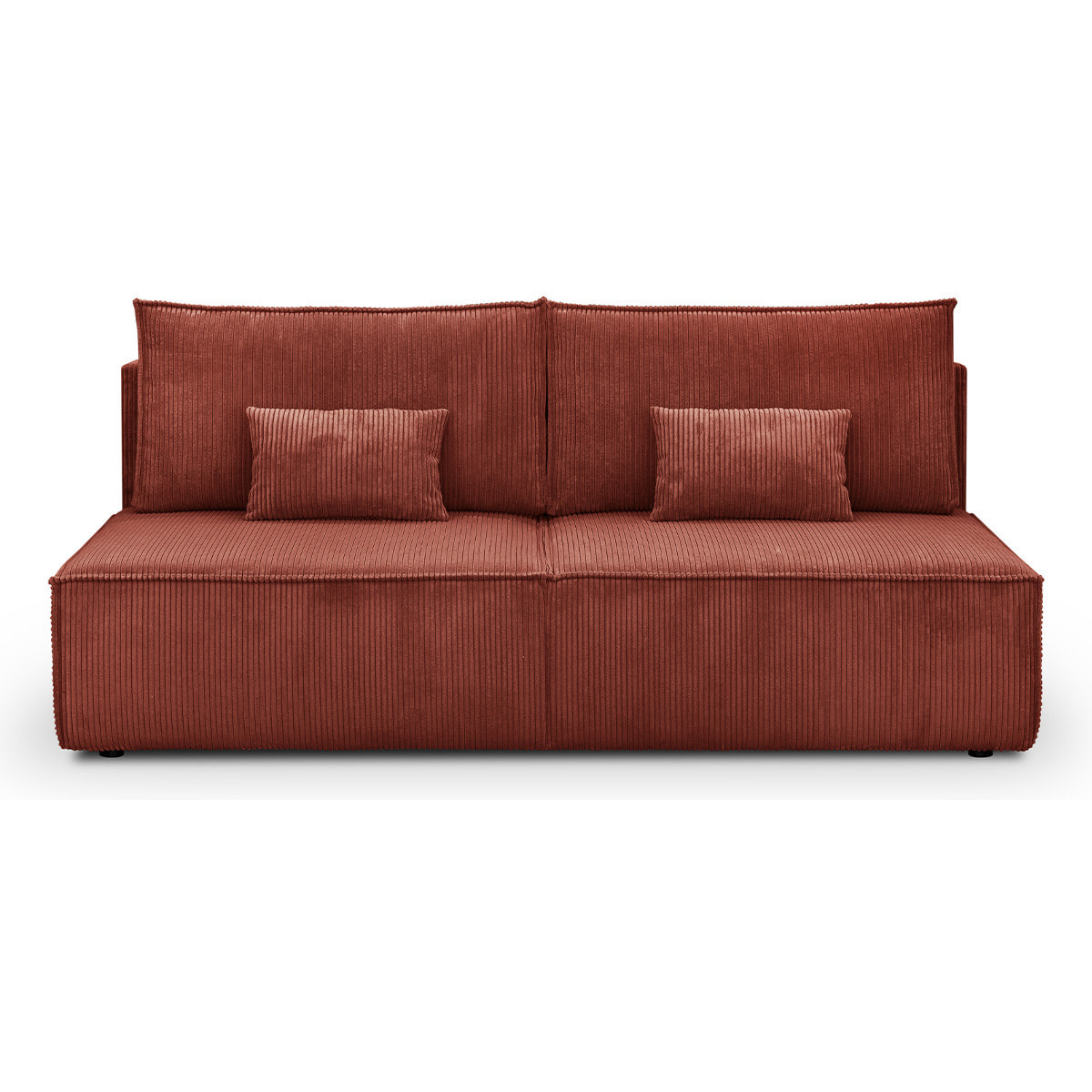Canapé convertible 3 places en velours côtelé - MILLA