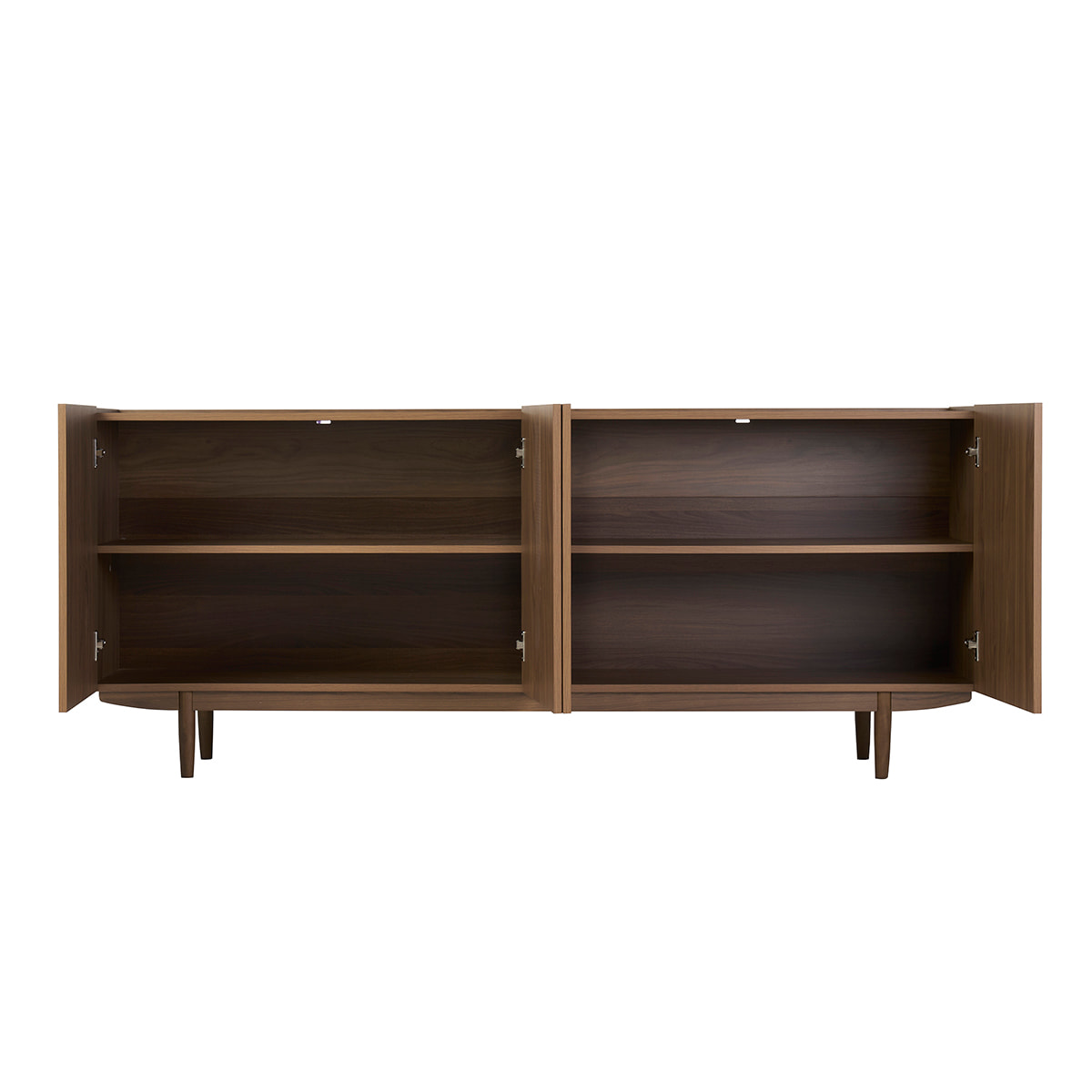 Buffet vintage en bois foncé 4 portes L180 cm SANAA