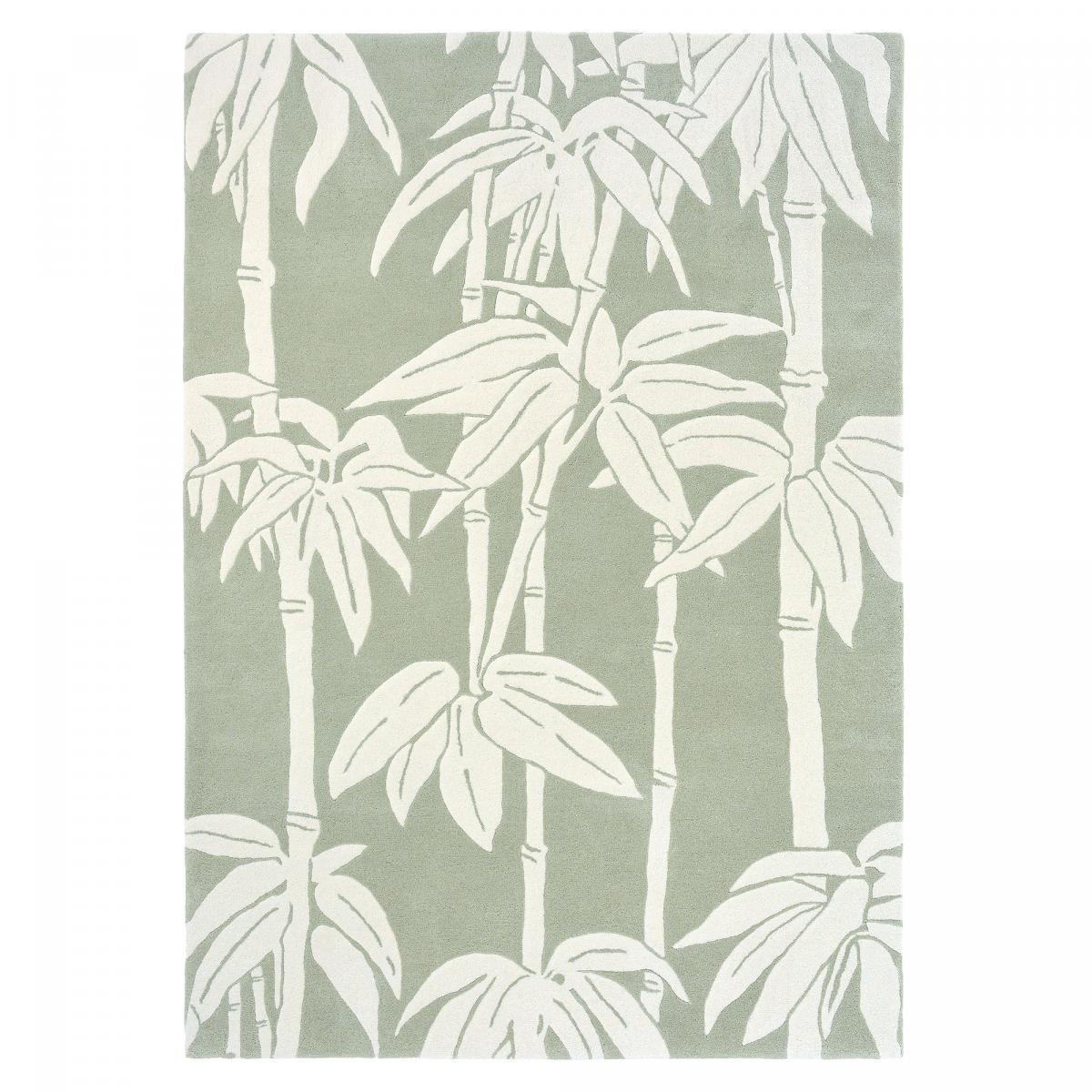 Tapis salon et chambre fait à la main en laine motif floral DEFI