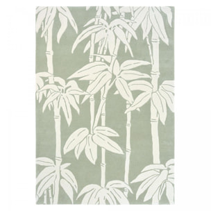 Tapis salon et chambre fait à la main en laine motif floral DEFI