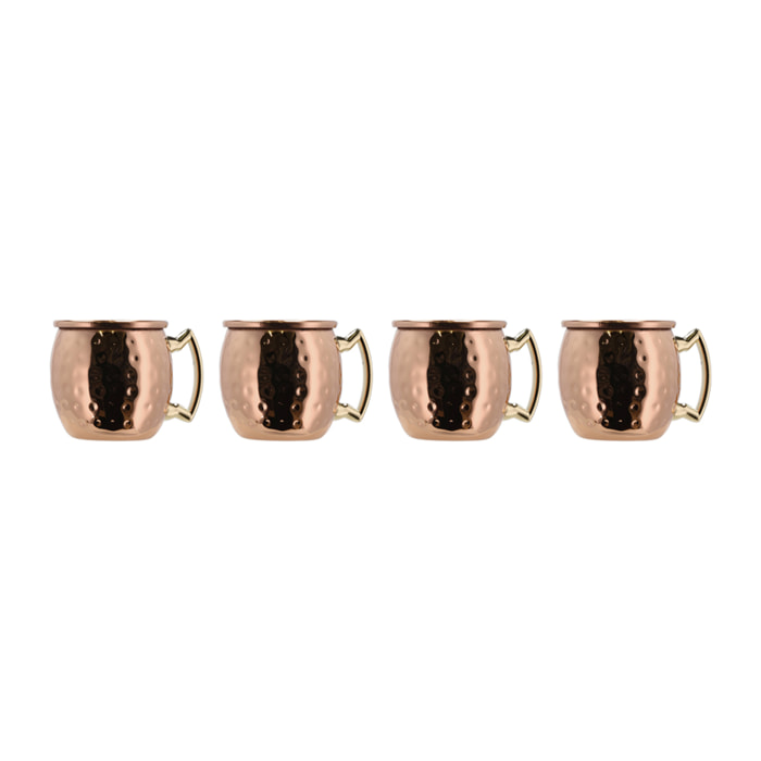 Set de 4 verres à shot Moscow mule mini 8 cl