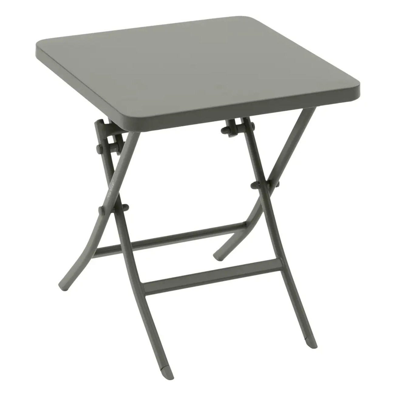 Table d'appoint de jardin carrée "Greensboro" vert laurier 40 x 40cm en acier