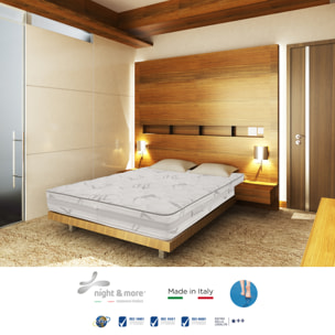 "Marylin" H27 cm 120x190 guanciale Memory OMAGGIO sfoderabile a molle insacchettate indipendenti, schiuma poliuretanica e Memory Foam