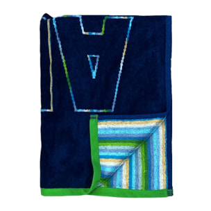 Serviette de plage éponge velours Jacquard Vany 75x150