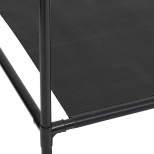 Portant à vêtements "Intissa" 4 niveaux en métal noir H160cm