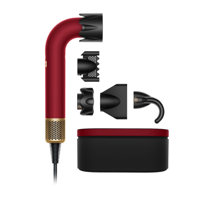 Sèche-cheveux Dyson Supersonic r™ – Cheveux raides à ondulés (Rouge/Or)