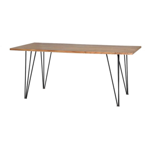 Mesa de comedor - madera de acacia y metal