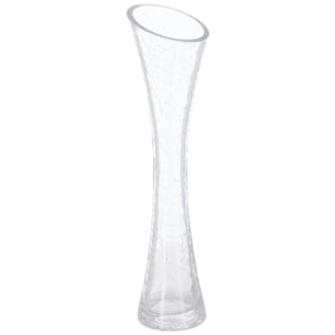 Soliflore verre craquelé H30cm