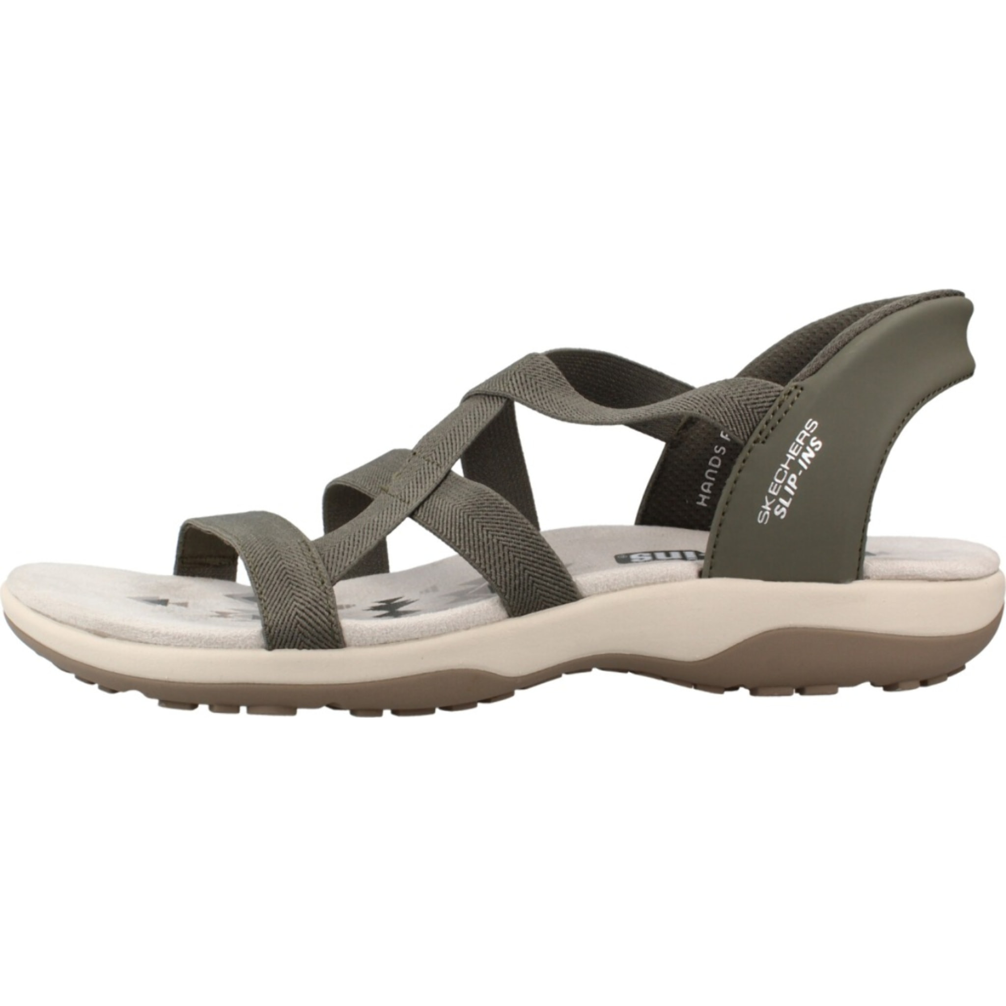 Sandalias Mujer Reggae Slim Stretch Flex Verde