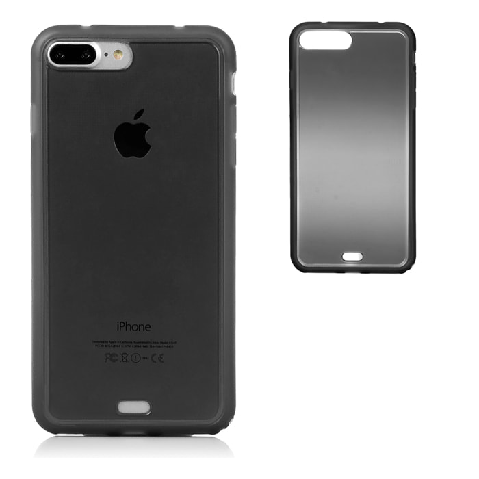 DAM CUSTODIA IN TPU TRASPARENTE CON COLORE IP 7 PLUS / IP8 PLUS 815 Cm. Colore nero