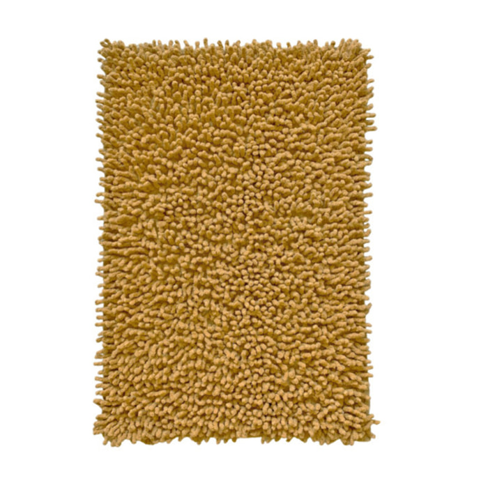 Tapis de salle de bain rectangulaire 40 x 60 cm en coton chenille - SHAGGY