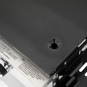 Plancha au gaz MÉRIDA 3 brûleurs + chariot