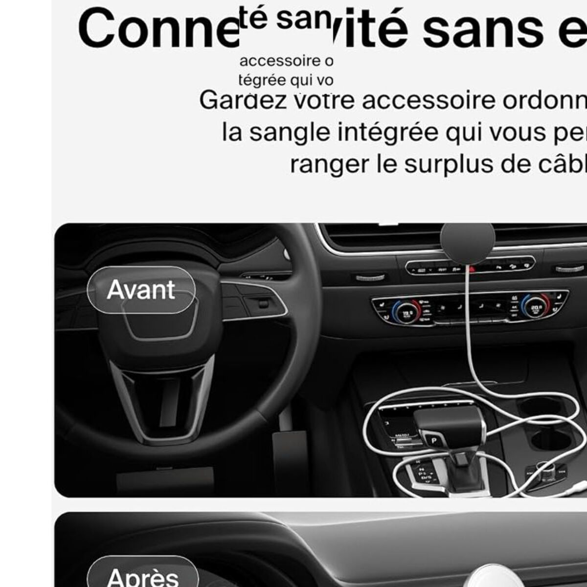 Support BELKIN Voiture avec charge sans fil