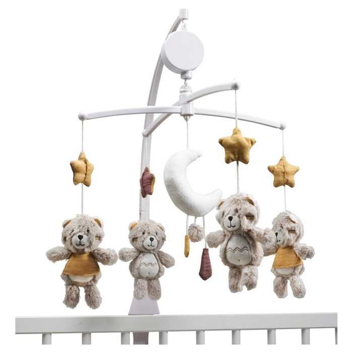 Mobile Musical en polyester beige