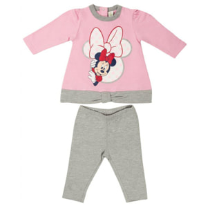 Ellepi Completo bimba felpa e pantaloncino Disney Minnie Lei Ellepi Rosa