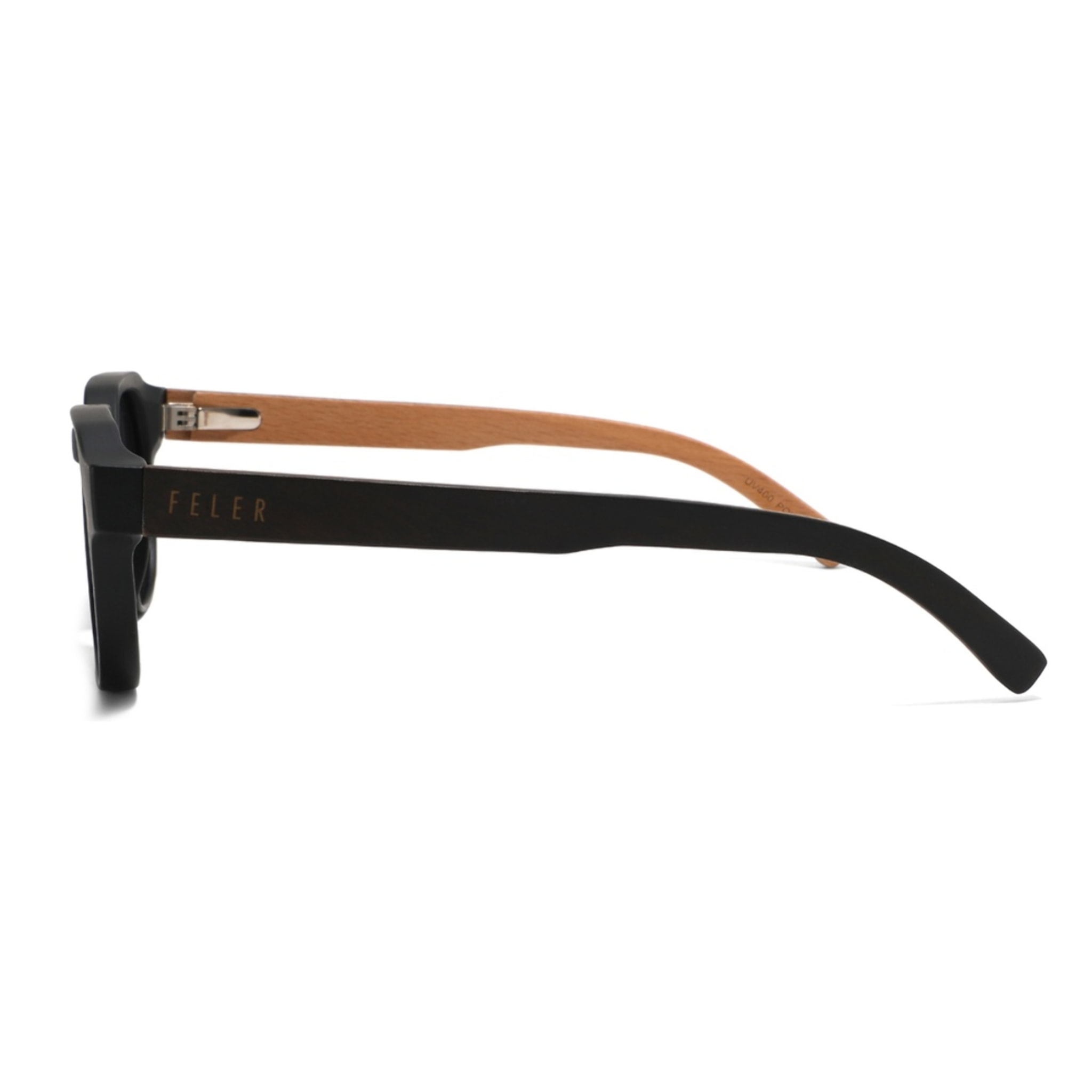 Gafas de Sol Feler 1590-1 Polarizadas de Madera Unisex 49 mm