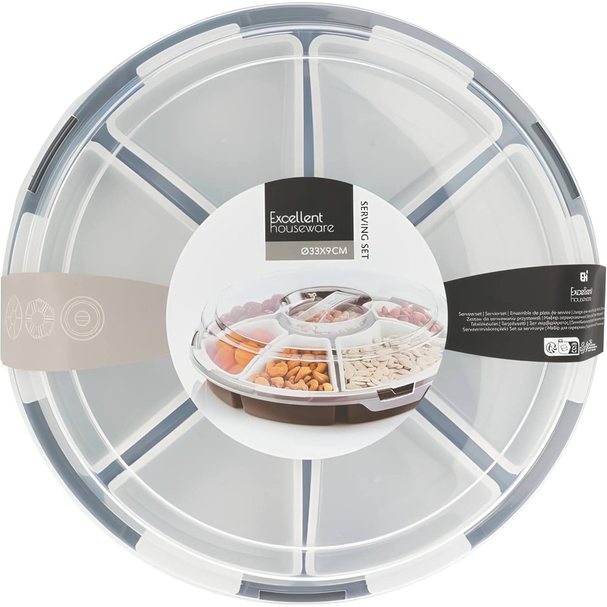 juego de servir en polipropileno ø33x9cm blanco