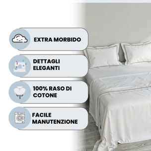COMPLETO LETTO RASO VENERE MATRIMONIALE MAXI