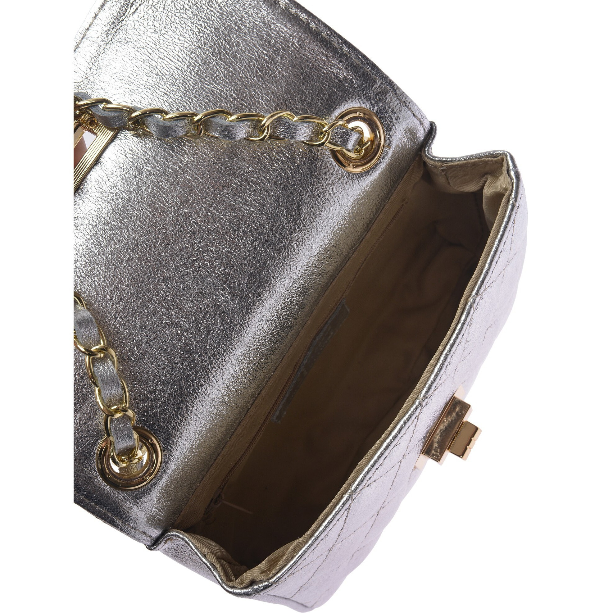 Borsa a spalla Anna Luchini Argentato