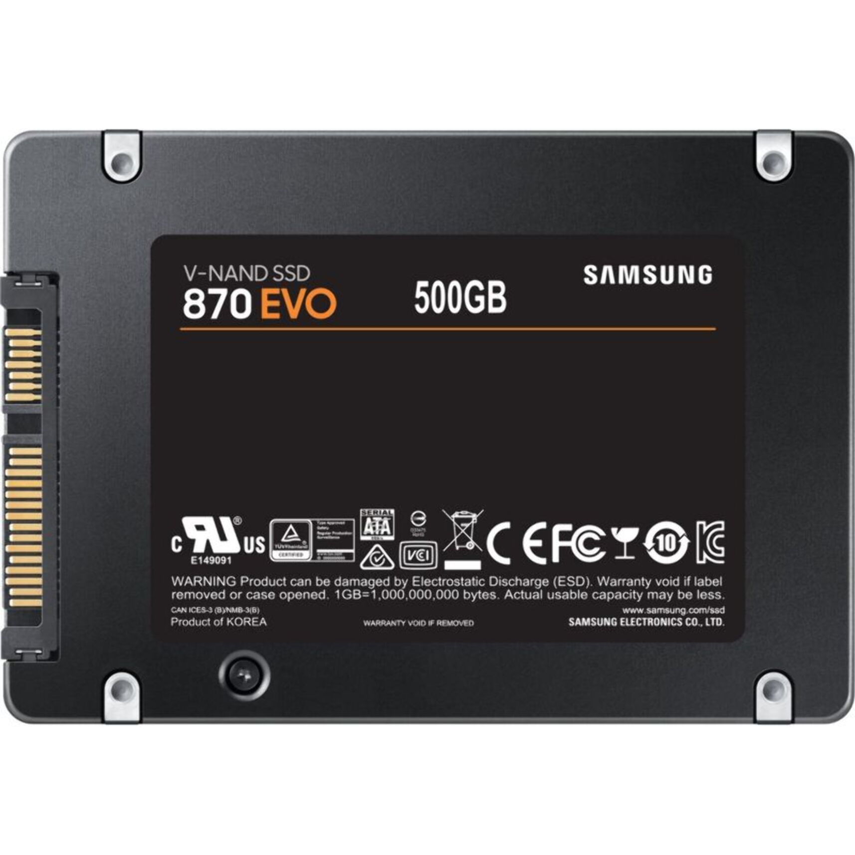 Disque dur SSD interne SAMSUNG 870 EVO 500Go