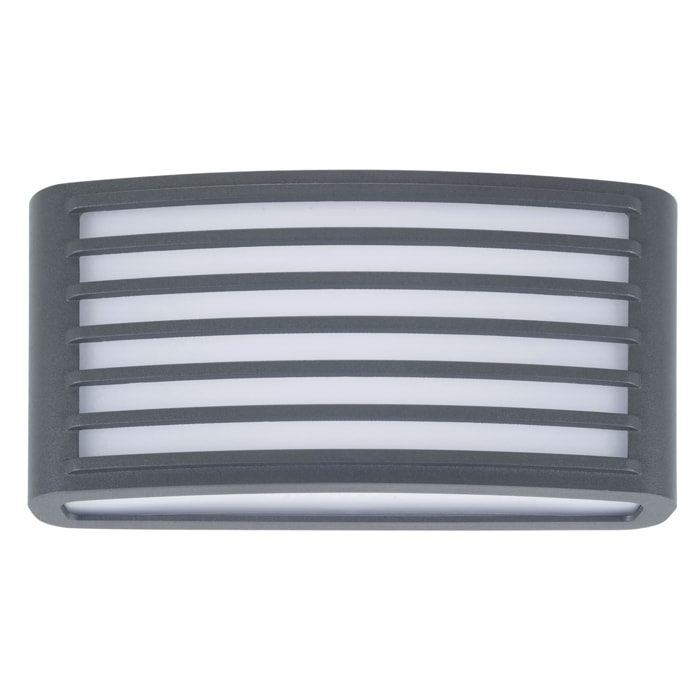 FORLIGHT Zenitha aplique exterior negro con led blanco cálido 3000K