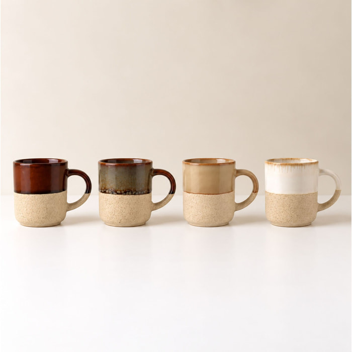 Lot de 8 tasses assorties macchiato 10cl MACCHIATO